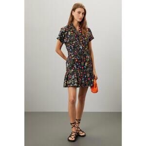 Hutch Black Peach Dress Size M